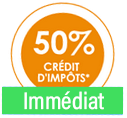 50% credit d'impot